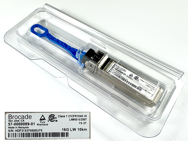 sfp+ xbr plastic box packaging brocade 57-0000089-01